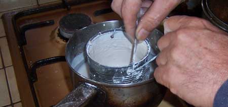 mixing gesso