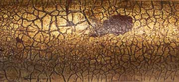 gold leaf with crackle glaze gold leaf with crackle glaze